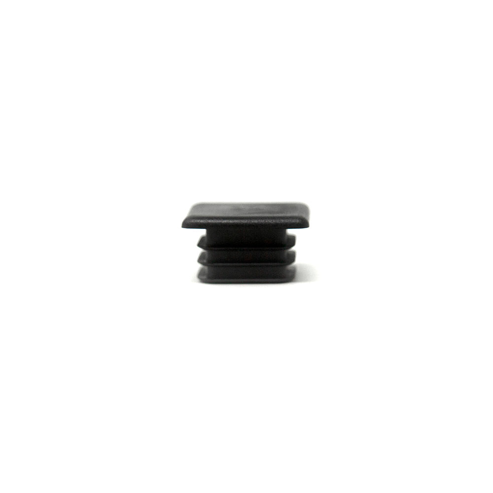 Black rubber end cap comes in quantity of two.