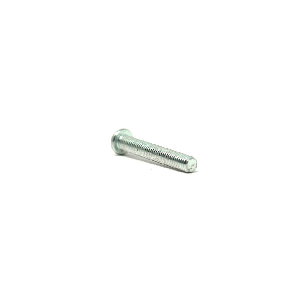 Long M6x40mm sized bolt seen from the back. 