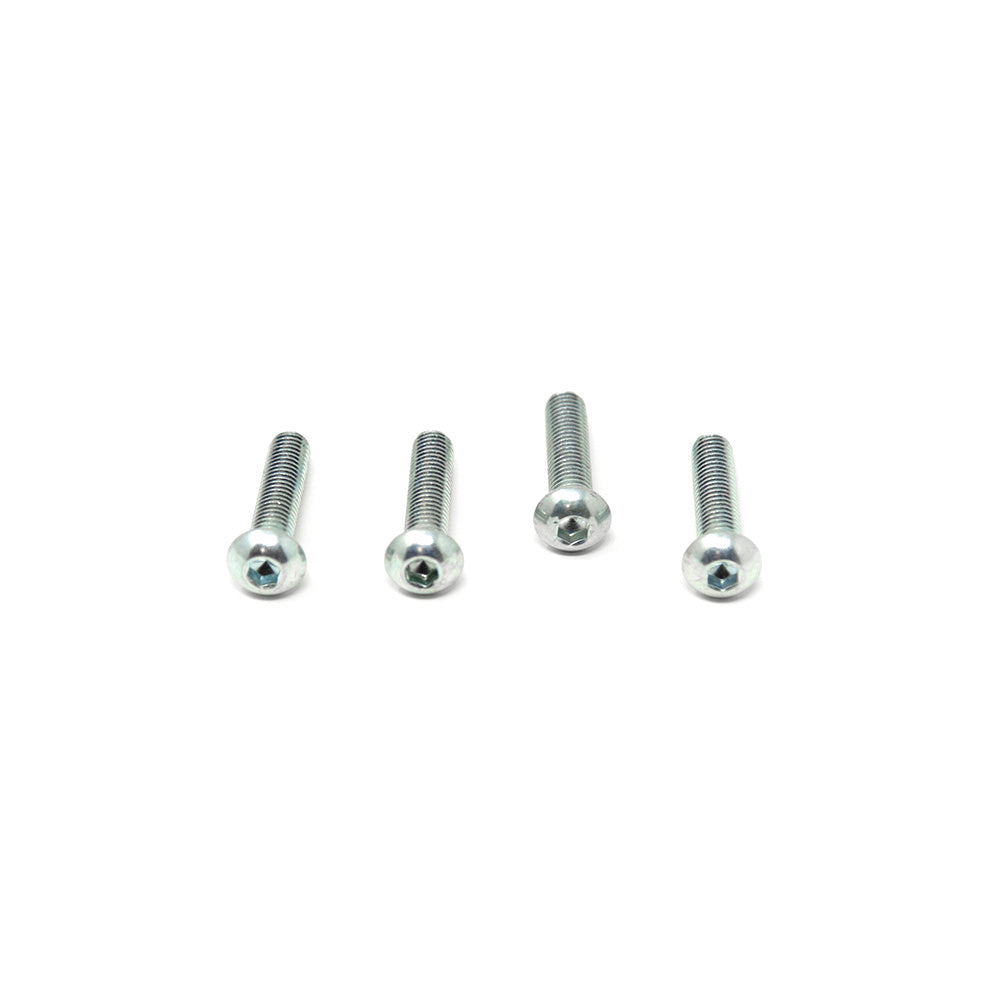 Four M8x35mm button bolts in a row. 