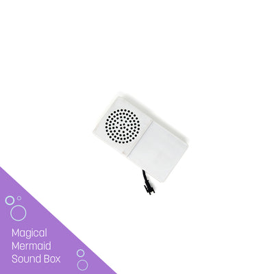 White sound box designed for Magical Mermaid mini trampoline. 