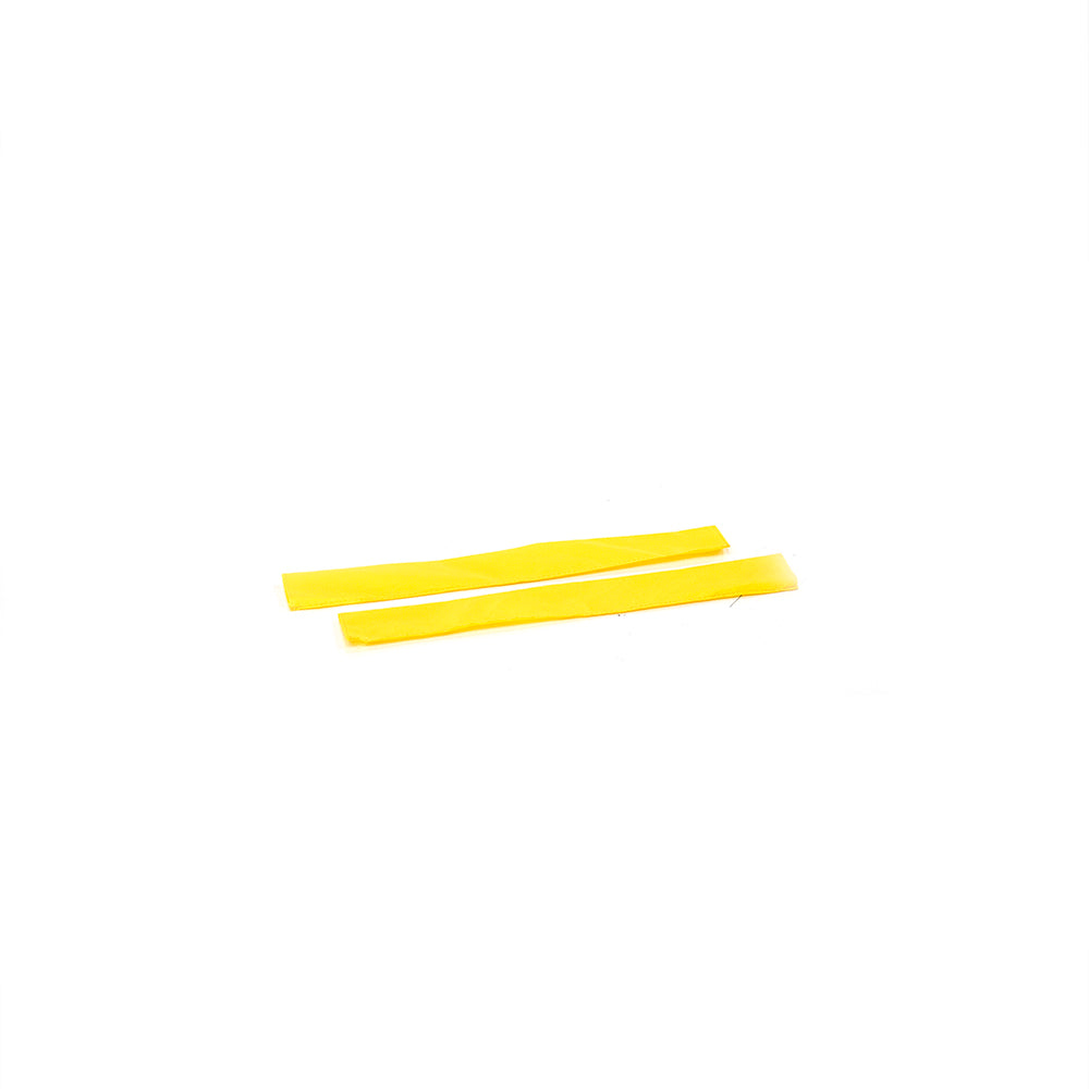 Bright yellow handrail sleeve for 48-inch mini trampoline. 
