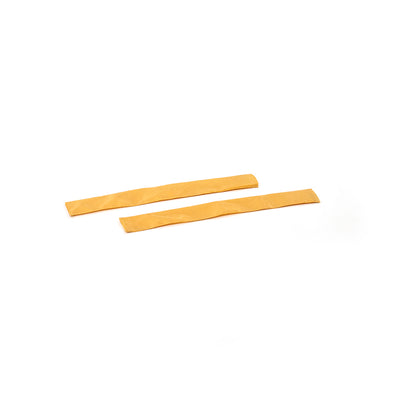 Yellow polyester handrail sleeve. 