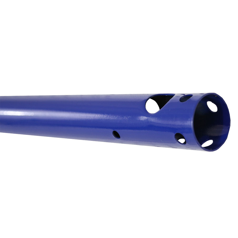 Corner upright is made of powder-coated steel. 