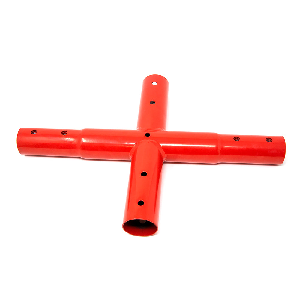 The replacement top frame cross joint has holes along the top to attach other parts.
