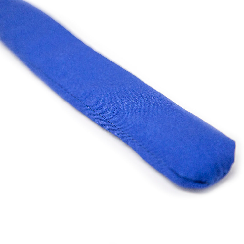 Blue sandbag is long.