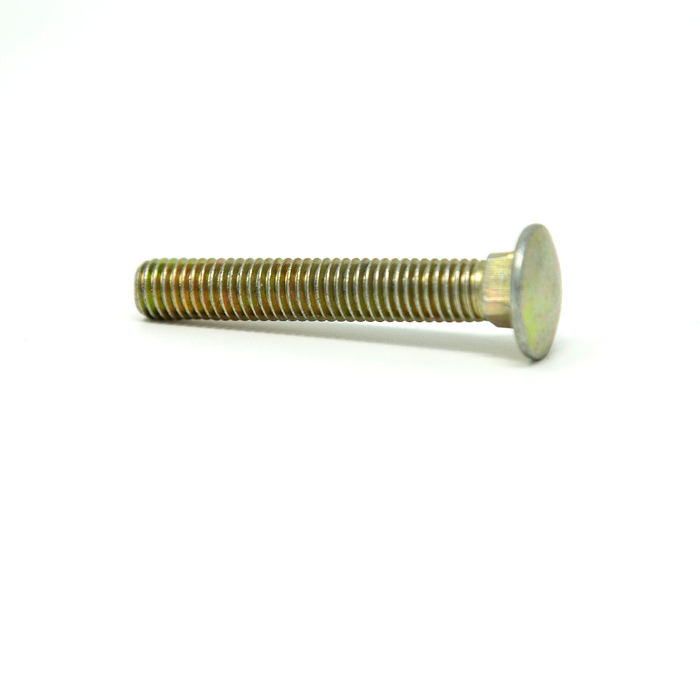 Close-up shot of a M8x50mm bolt. 