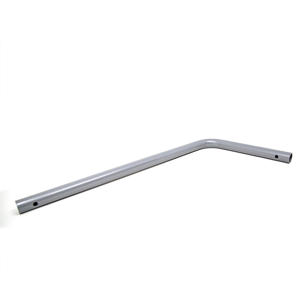 The right upper frame tube is created from silver powder-coated steel. 