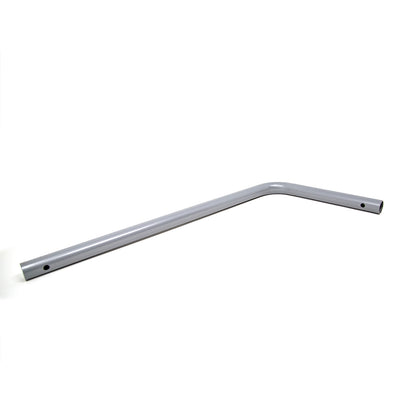 The right upper frame tube is created from silver powder-coated steel. 