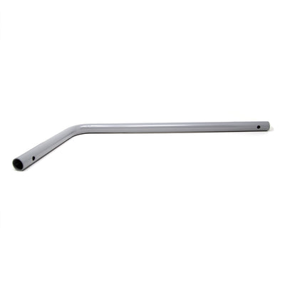 The left upper frame tube is crafted from gray powder-coated steel. 