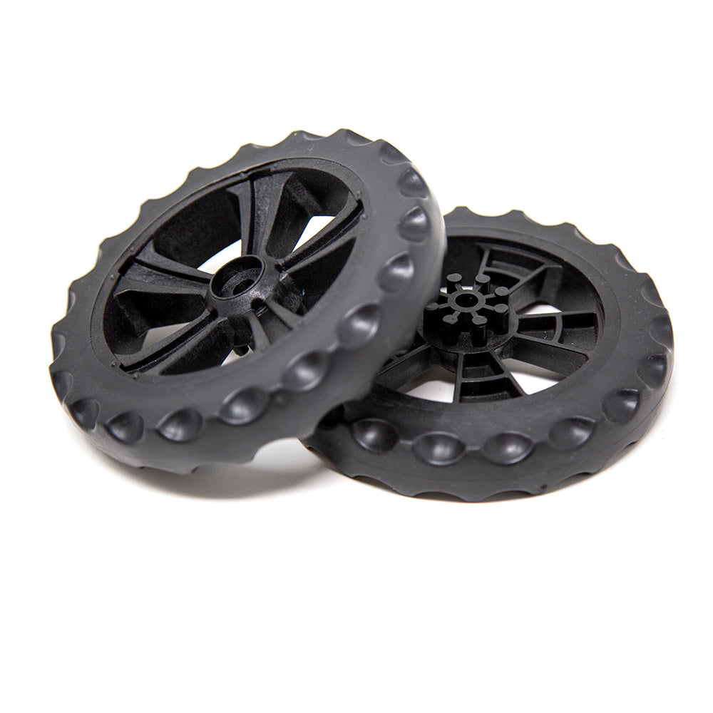 Replacement plastic wheels for the multi-sport cart. 