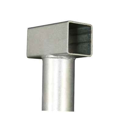 Galvanized steel T-joint. 