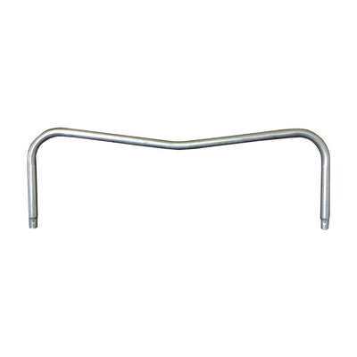 Galvanized steel middle leg brace designed for optimized 15-foot round trampolines. 