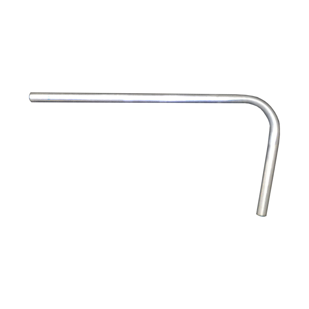 J-shaped leg extension is constructed from galvanized steel. 