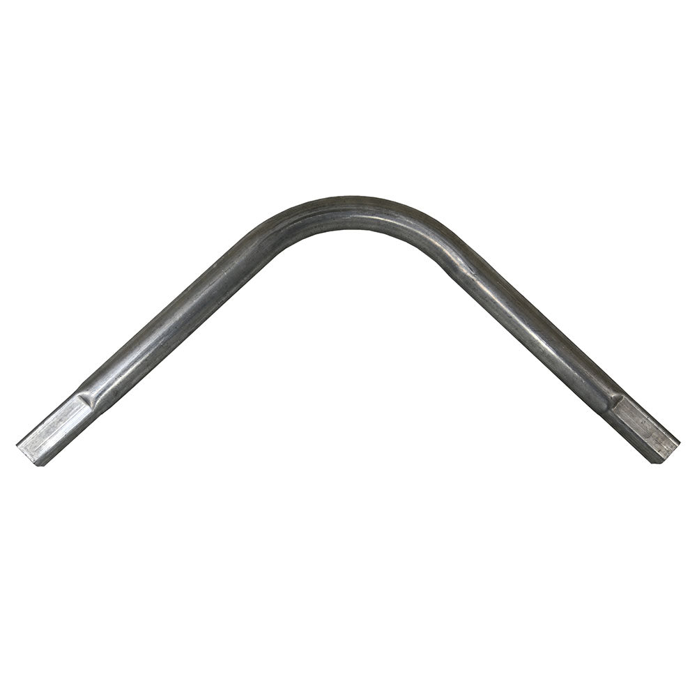 Corner tube made from rust-resistant galvanized steel.