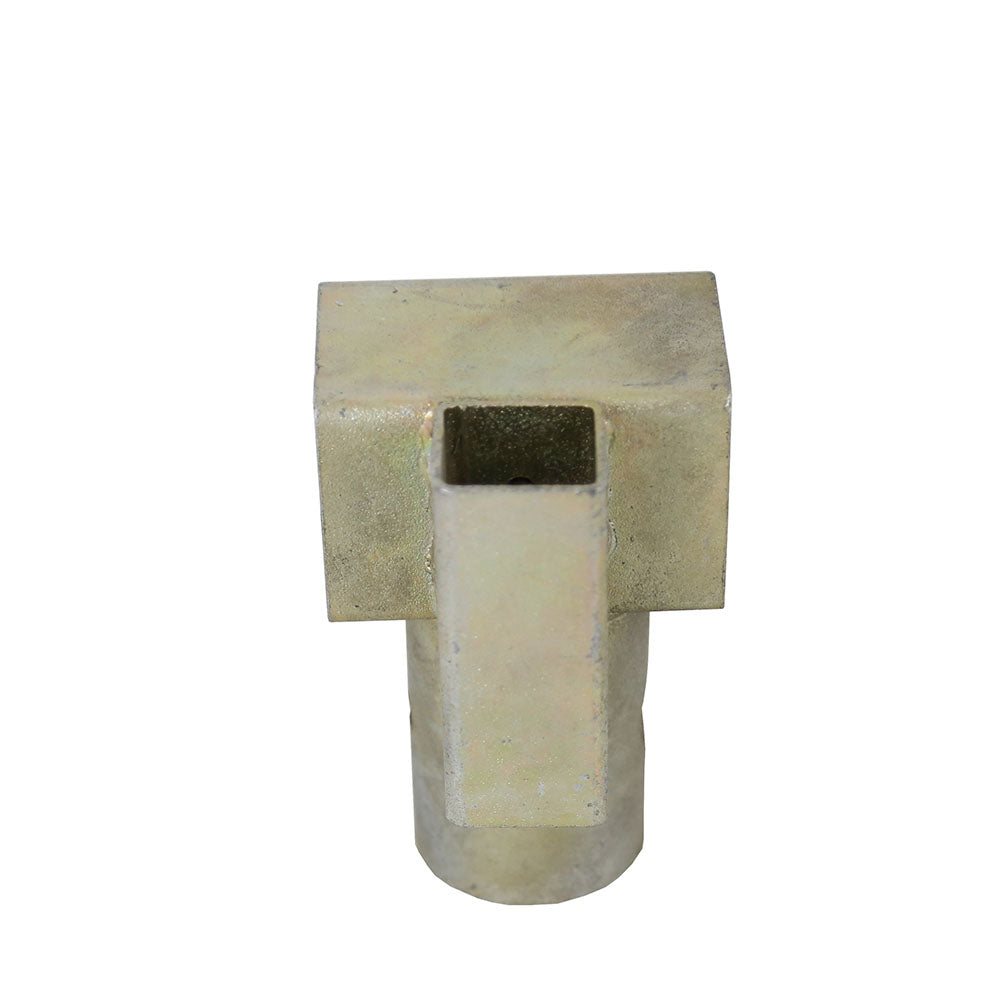 Replacement T-socket is constructed from galvanized steel. 