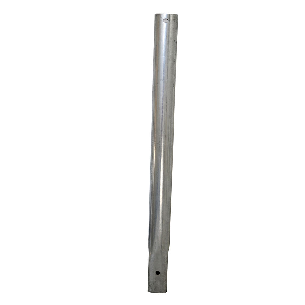 Replacement leg extension made from galvanized steel. 