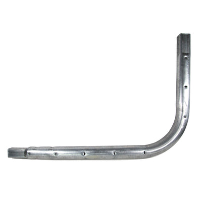 L-shaped corner tube makes up the frame of a 17-foot rectangle trampoline.
