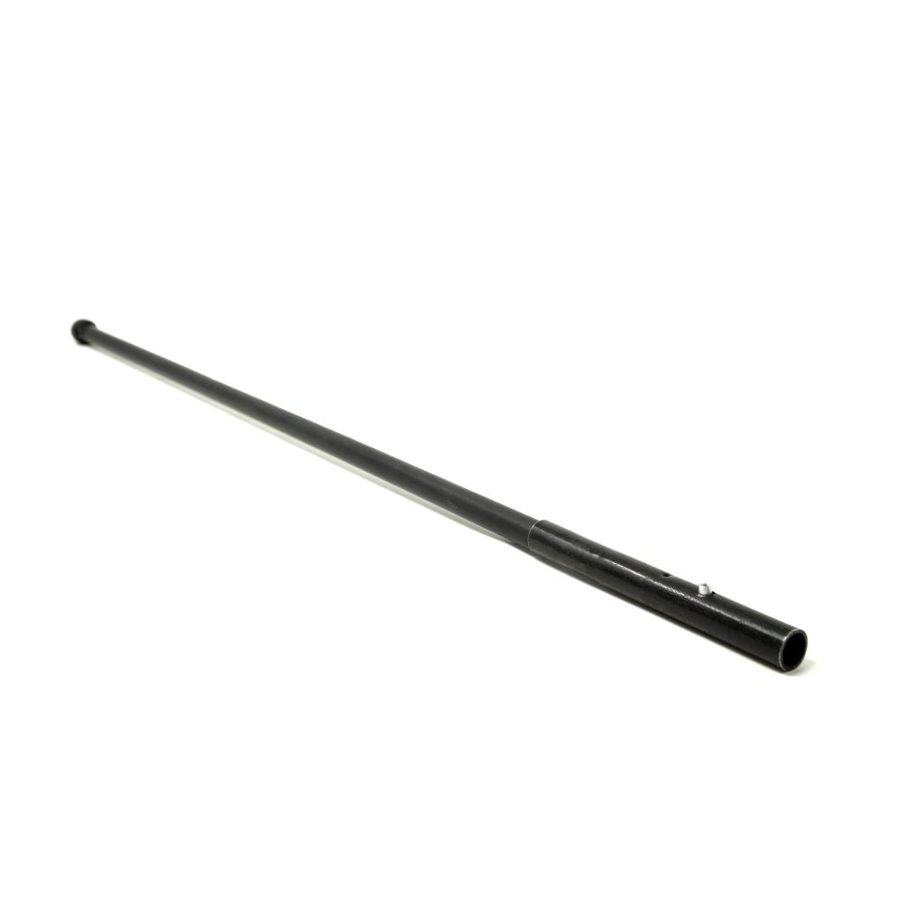 Upper flex rod is made from polyethylene-sleeved fiberglass. 