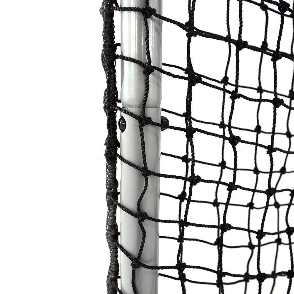 Close-up view of the black pillowcase-style net. 