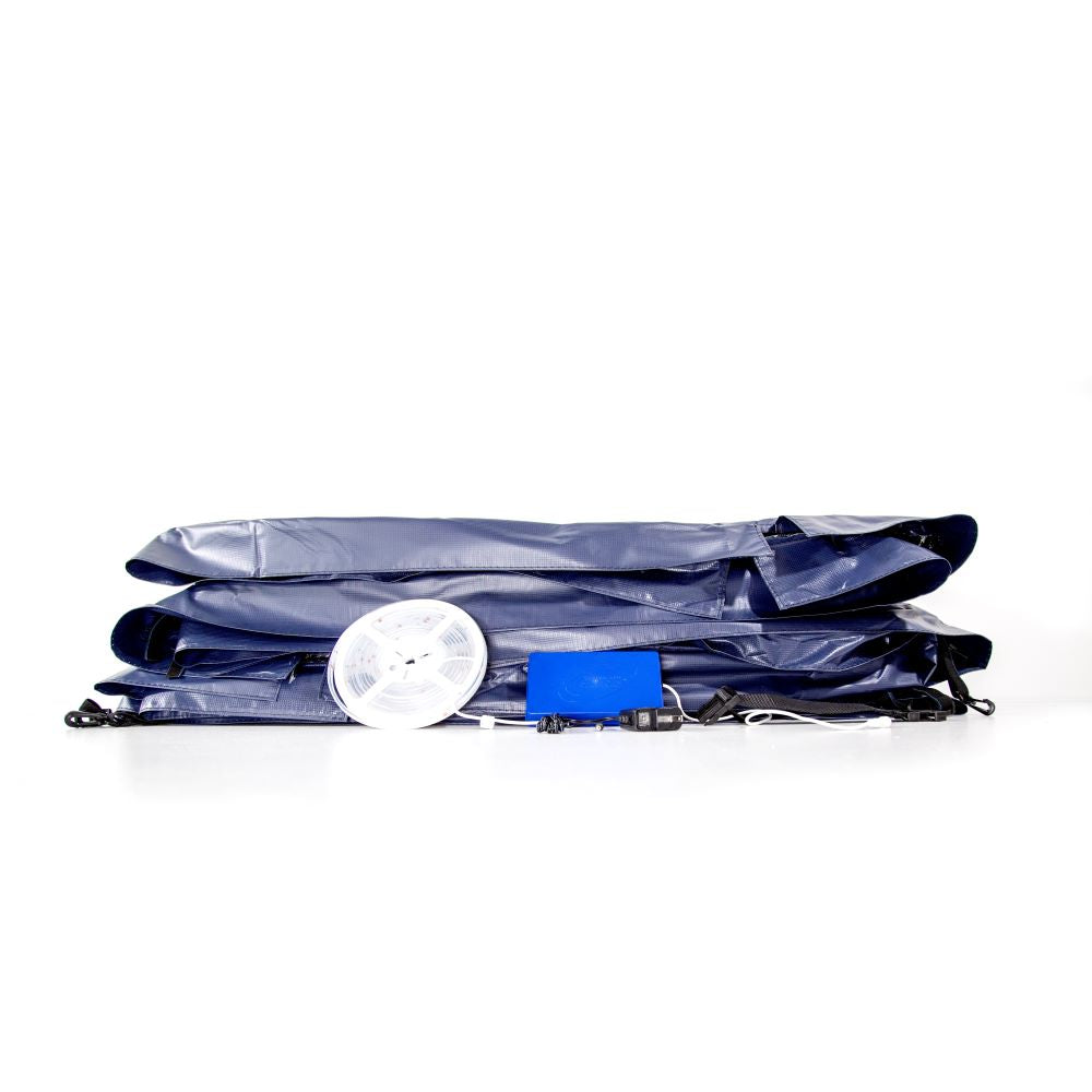 13' Square Lighted Spring Pad - Navy