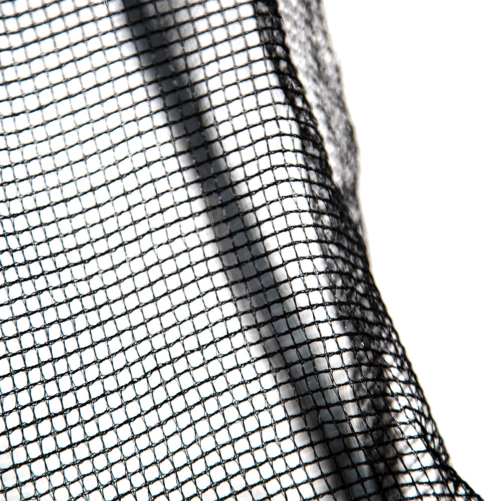 The black polyethylene netting is durable and can support up to 60 pounds.