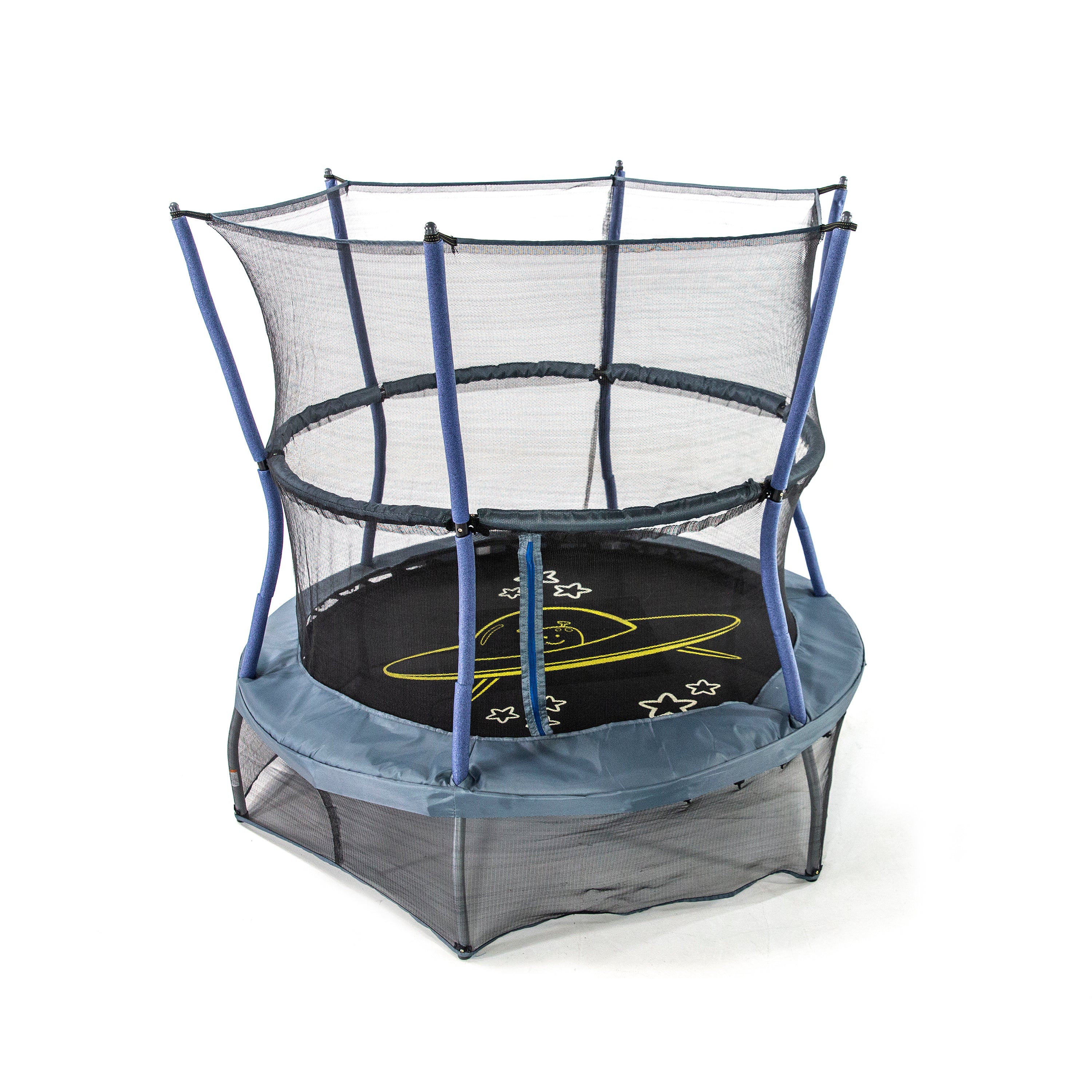 Round Space Explorer Mini Trampoline with Enclosure